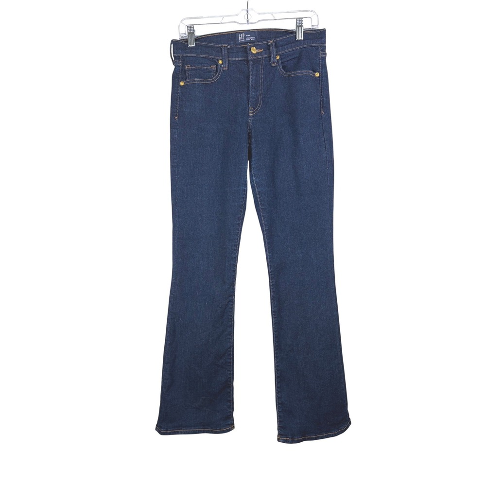 GAP Universal Baby Boot Dark Wash Stretch Denim Jean Blue Women's SIze‎ 6 Retro